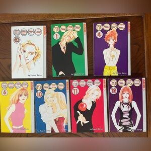 Manga romance books for teens/young adults | MARS | set of 7